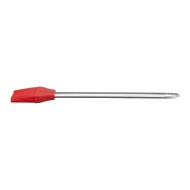 Pincel De Silicone 25,5cm Vermelho Com Cabo Inox Mimo Style